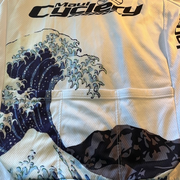 Maui Cyclery short sleeve full zipper bicycle jersey - Picture 9 of 13